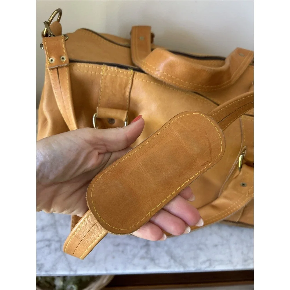 Oakmont 1994 U.S. Open Large Leather Brown Duffle Gym Bag